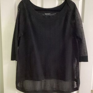 White House Black Market ladies  black top size M